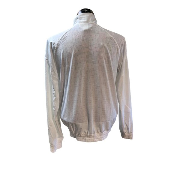 Lululemon Adapted State Perforated White Track Jacket Size 12 Breathable - Picture 3 of 3
